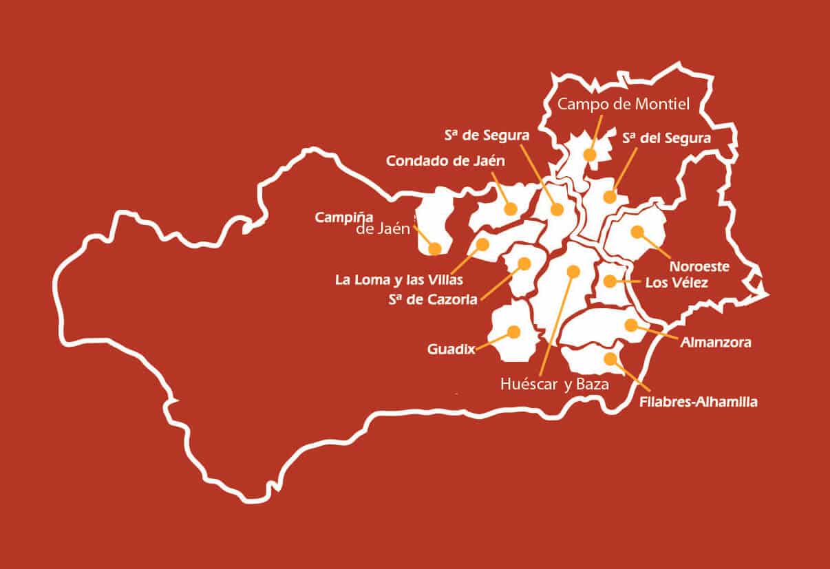 Mapa de la IGP del Cordero Segureño